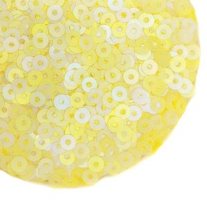 Пайетки Премиум 3 мм матовые Китай, цвет нежная дыня, 3 грамма/упаковка