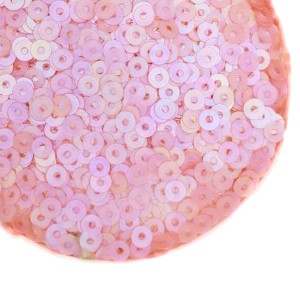 Пайетки Премиум 3 мм матовые Китай, цвет розовый рассвет, 3 грамма/упаковка