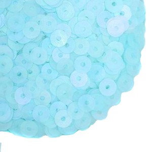 Пайетки Премиум 4 мм матовые Китай, цвет голубое небо, 3 грамма/упаковка