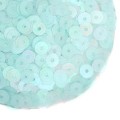 Пайетки Премиум 4 мм матовые Китай, цвет светлая бирюза, 3 грамма/упаковка