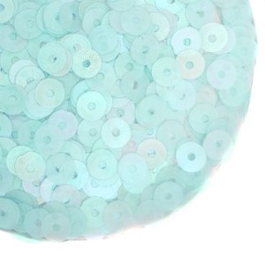Пайетки Премиум 4 мм матовые Китай, цвет светлая бирюза, 3 грамма/упаковка