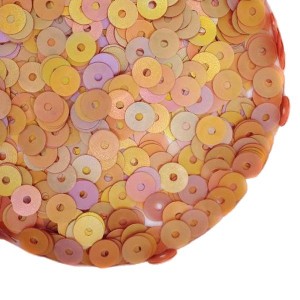 Пайетки Премиум 4 мм матовые Китай, цвет листопад, 3 грамма/упаковка