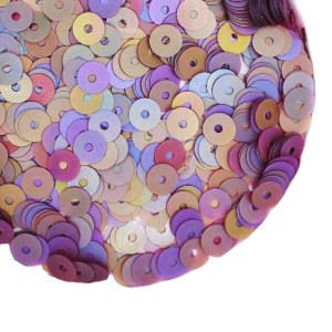 Пайетки Премиум 4 мм матовые Китай, цвет бургунди, 3 грамма/упаковка