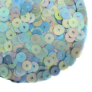 Пайетки Премиум 4 мм матовые Китай, цвет шторм, 3 грамма/упаковка