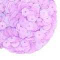 Пайетки Премиум 6 мм Цветочки матовые Китай, цвет лавандовый розовый, 3 грамма/упаковка