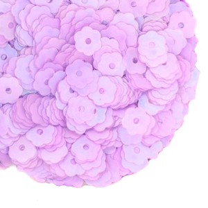 Пайетки Премиум 6 мм Цветочки матовые Китай, цвет лавандовый розовый, 3 грамма/упаковка Пайетки Премиум 6 мм Цветочки матовые Китай, цвет лавандовый розовый, 3 грамма/упаковка