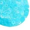 Пайетки Премиум 6 мм Цветочки матовые Китай, цвет морская волна, 3 грамма/упаковка