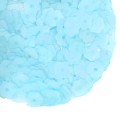 Пайетки Премиум 6 мм Цветочки матовые Китай, цвет голубое небо, 3 грамма/упаковка