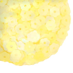 Пайетки Премиум 6 мм Цветочки матовые Китай, цвет нежная дыня, 3 грамма/упаковка