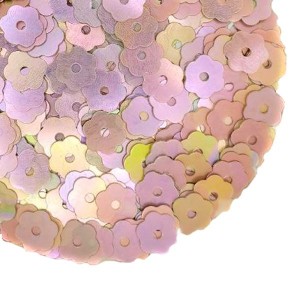 Пайетки Премиум 6 мм Цветочки матовые Китай, цвет розовая бронза, 3 грамма/упаковка Пайетки Премиум 6 мм Цветочки матовые Китай, цвет розовая бронза, 3 грамма/упаковка