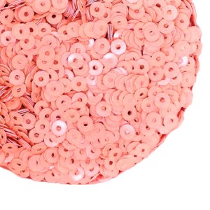 Пайетки 3 мм Китай, цвет яркий лососевый, 3 грамма/упаковка