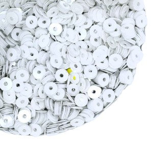 Пайетки 3 мм Китай, цвет сливочный, 3 грамма/упаковка