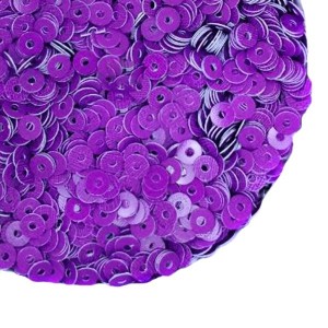 Пайетки 3 мм Китай, цвет насыщенный фиолетовый, 3 грамма/упаковка Пайетки 3 мм Китай, цвет насыщенный фиолетовый, 3 грамма/упаковка