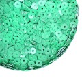 Пайетки 3 мм Китай, цвет мятный зеленый, 3 грамма/упаковка Пайетки 3 мм Китай, цвет мятный зеленый, 3 грамма/упаковка