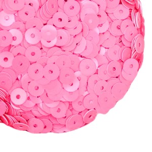 Пайетки 4 мм Китай, цвет неоновый розовый, 3 грамма/упаковка Пайетки 4 мм Китай, цвет неоновый розовый, 3 грамма/упаковка