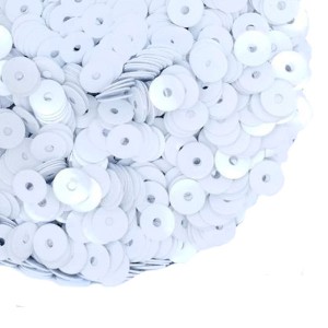 Пайетки 4 мм Китай, цвет белая мгла, 3 грамма/упаковка