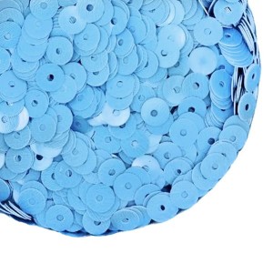 Пайетки 4 мм Китай, цвет темный голубой, 3 грамма/упаковка