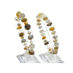 Браслет из агата бразильского галтовка 8-10мм Браслет из агата бразильского галтовка 8-10мм