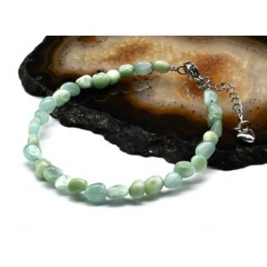 Браслет из ангелита галтовка 4*5мм, 18см