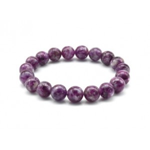 Браслет из лепидолита шарик 11мм, 35,9г