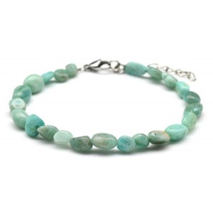 Браслет из амазонита галтовка 6*9мм, 18см