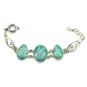 Браслет амазонит, 18см
