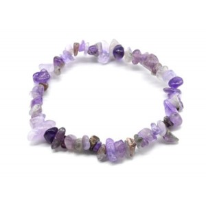 Браслет из крошки аметиста, 17см