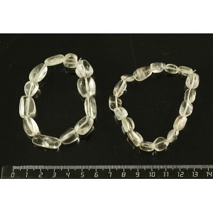 Браслет цитрин светлый овалы