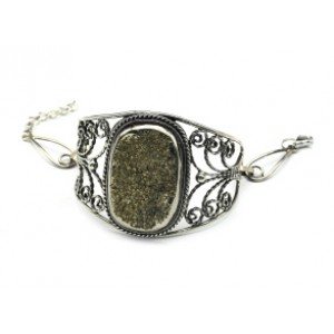 Браслет аммонит "Прямоугольник", 16 см