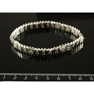 Браслет гематит серебристый (тонировка)