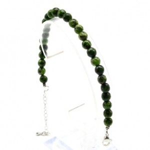 Браслет из кальцита шарик гр.6мм цв,цоизит, 18см