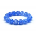 Браслет из сахарного кварца шарик 12мм цвет васильковый, 16см (иск.) Браслет из сахарного кварца шарик 12мм цвет васильковый, 16см (иск.)