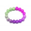 Браслет из сахарного кварца шарик 12мм цвет ассорти, 16см (иск.) Браслет из сахарного кварца шарик 12мм цвет ассорти, 16см (иск.)