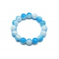 Браслет из сахарного кварца шарик 12мм цвет синий, 16см (иск.) Браслет из сахарного кварца шарик 12мм цвет синий, 16см (иск.)