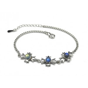 Браслет на цепочке с лабрадором "Крест", 17см