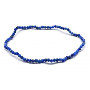 Браслет из лазурита шарик гр. 2мм, 19см