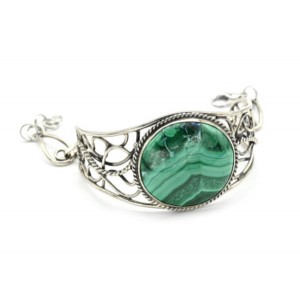 Браслет малахит, 16см.