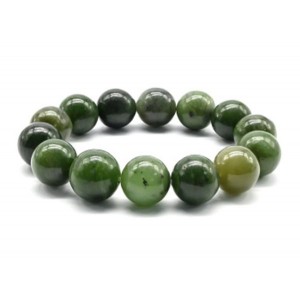 Браслет из Нефрита шарик 14мм, 64г