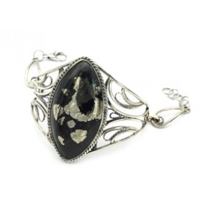 Браслет пирит, 17,5см.