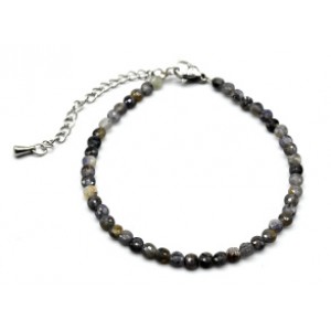 Браслет из Иолита круг гр.4мм, 17,5см