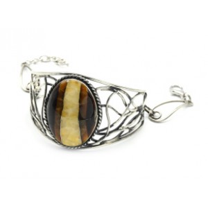 Браслет симбирцит, 17,5 см.