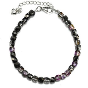 Браслет из циркона кубик гр.5мм цвет турмалин, 18см (иск.) Браслет из циркона кубик гр.5мм цвет турмалин, 18см (иск.)