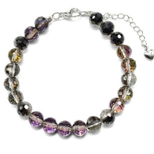 Браслет из циркона шарик гр.8мм цвет турмалин, 18см (иск.) Браслет из циркона шарик гр.8мм цвет турмалин, 18см (иск.)