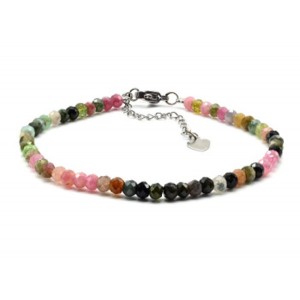 Браслет из турмалина рондель гр.4*3мм, 18см