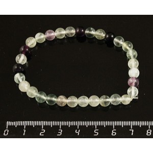Браслет флюорит шарик 6 мм