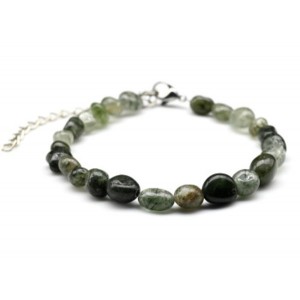 Браслет из волосатика галтовка 8*10мм, 18см