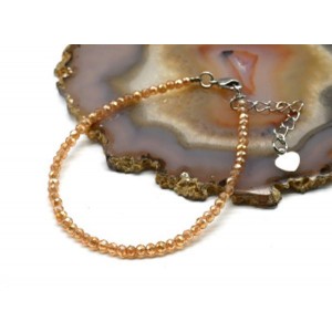 Браслет из циркона шарик гр.3мм цвет шампань, 18см (иск.) Браслет из циркона шарик гр.3мм цвет шампань, 18см (иск.)