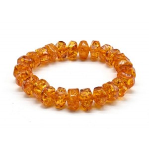 Браслет из янтаря диски с гранями 11*8мм цвет светло-коньячный, 15см (иск.) Браслет из янтаря диски с гранями 11*8мм цвет светло-коньячный, 15см (иск.)