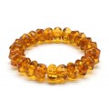 Браслет из янтаря шестигранник 13*8мм цвет светло-коньячный, 17см (иск.) Браслет из янтаря шестигранник 13*8мм цвет светло-коньячный, 17см (иск.)