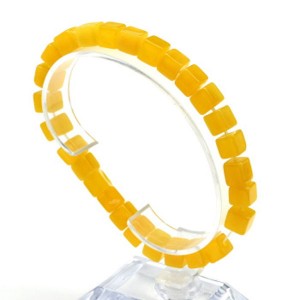 Браслет из янтаря кубик 7мм цвет карамельный, 18см (иск.) Браслет из янтаря кубик 7мм цвет карамельный, 18см (иск.)